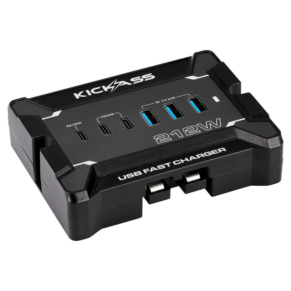 KickAss 12V Anderson To USB Fast Charger + Ultra Bright Magnetic Work Light Bundle - Image 2