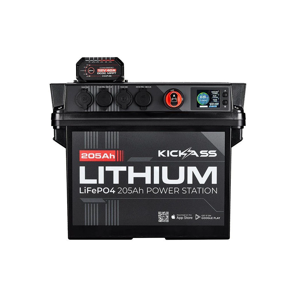 KickAss Smart 205Ah Lithium Battery Box Power Station with 40A DCDC Charger + Integrated Bluetooth - Image 4