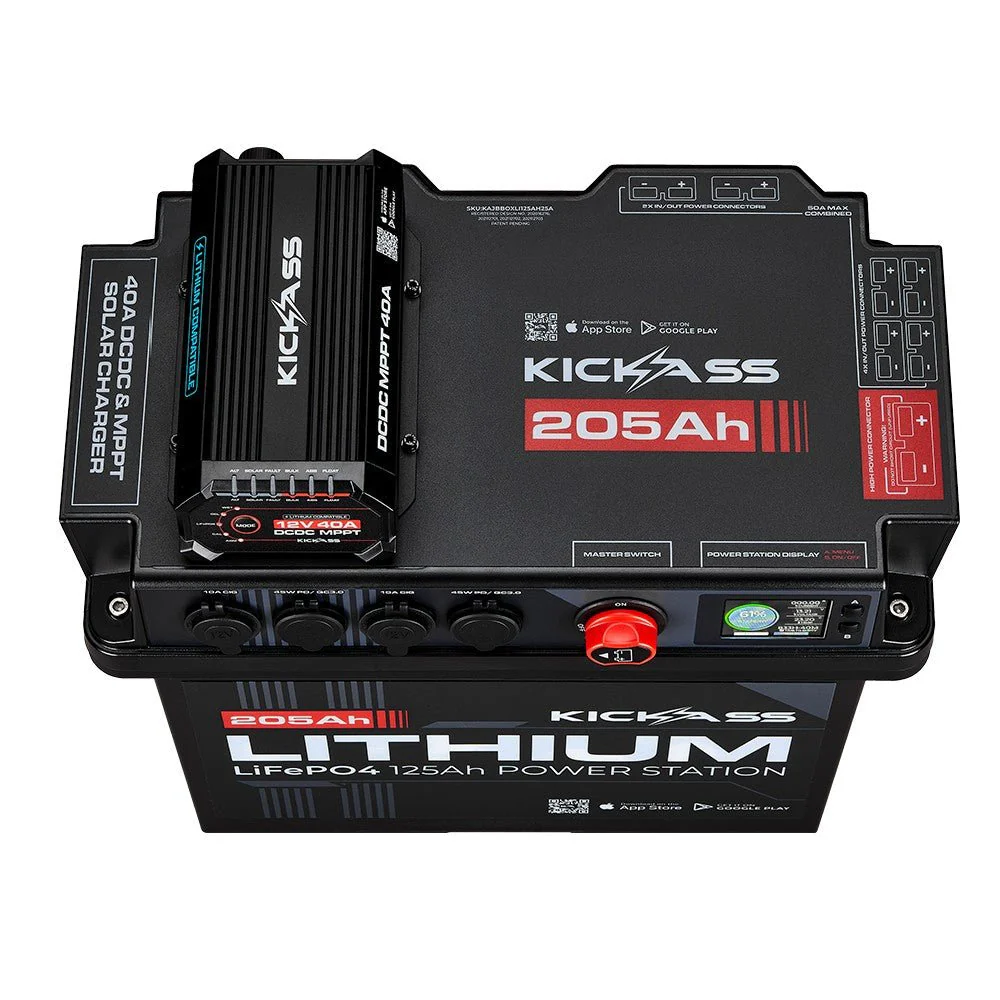 KickAss Smart 205Ah Lithium Battery Box Power Station with 40A DCDC Charger + Integrated Bluetooth - Image 6