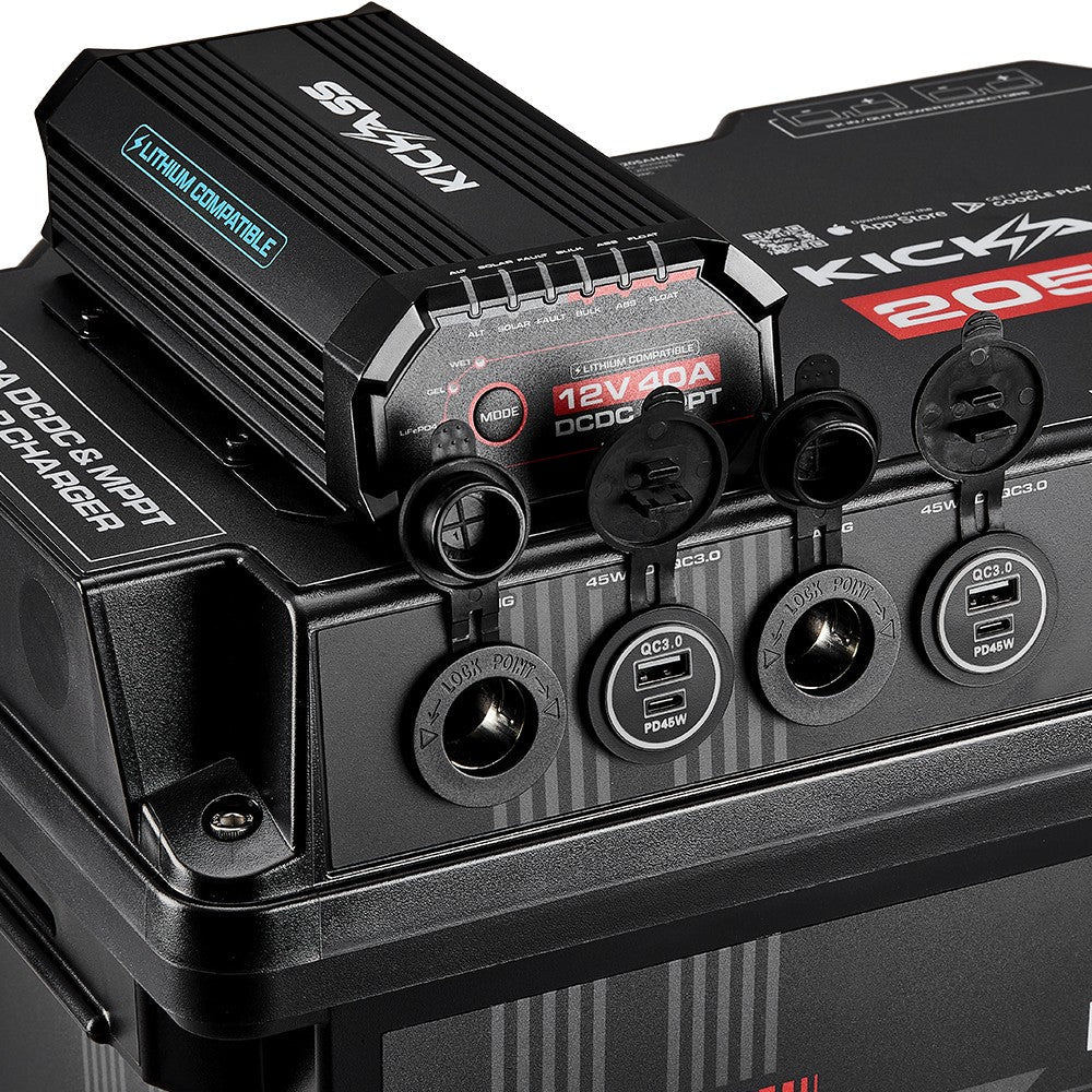 KickAss Smart 205Ah Lithium Battery Box Power Station with 40A DCDC Charger + Integrated Bluetooth - Image 7