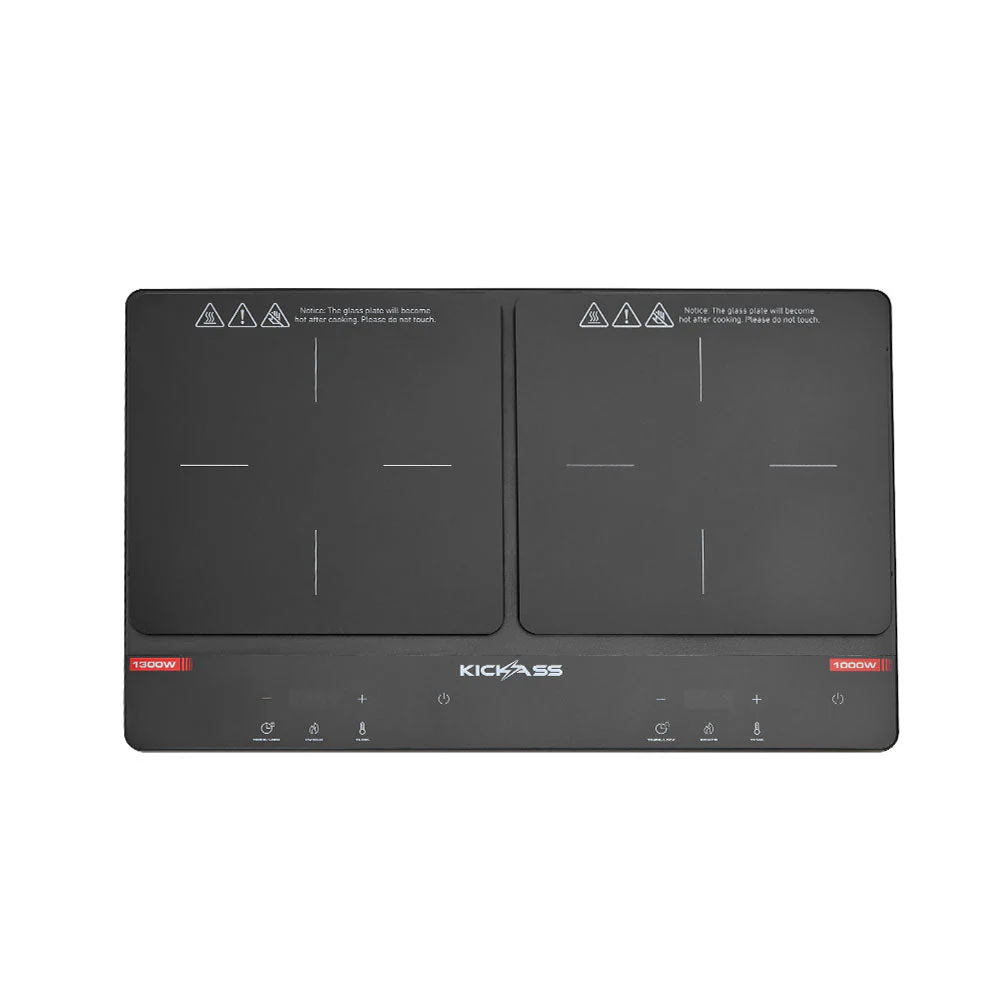 KickAss Portable 2300W Dual Zone Induction Cooktop with 11 Power Levels - Image 6