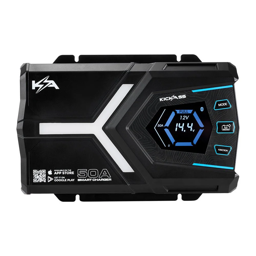 KickAss Flexicharge 12V 50A ACDC Smart Battery Charger For Lead Acid, AGM & Lithium Batteries + Integrated Bluetooth - Image 6